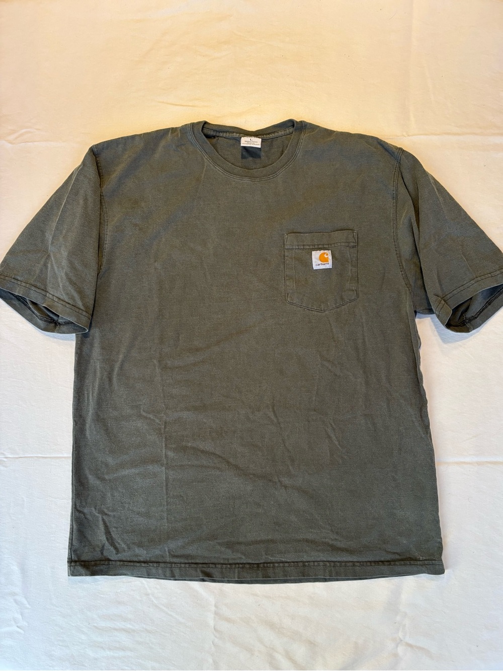 Carhartt Olive Green Short-Sleeve Pocket Tee